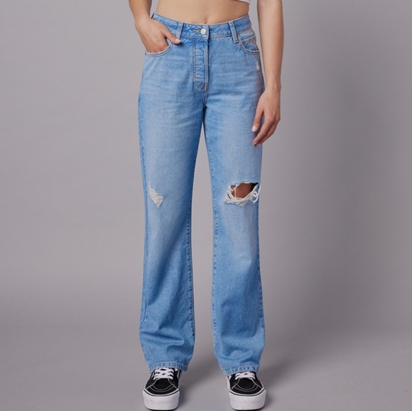 RSQ Vintage Mom High-Rise Straight Leg Denim Jeans Size 9 - Picture 1 of 13